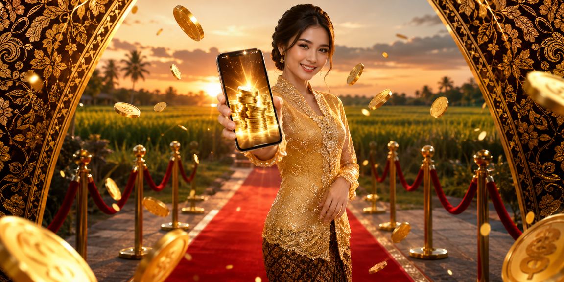 Wanita berpakaian kebaya menggunakan aplikasi loteri 41000 di Kedah
